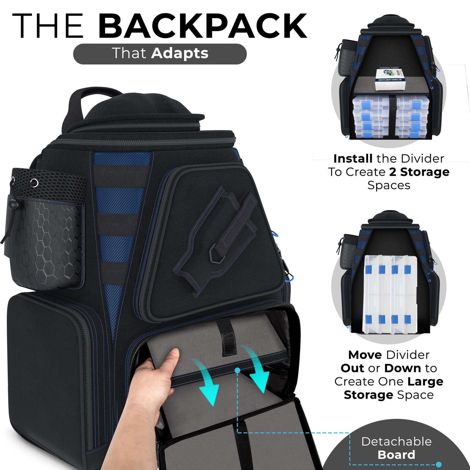 Reaction Tackle Fishing Tackle Backpack- Trays included - Tampa Home & Garden Store