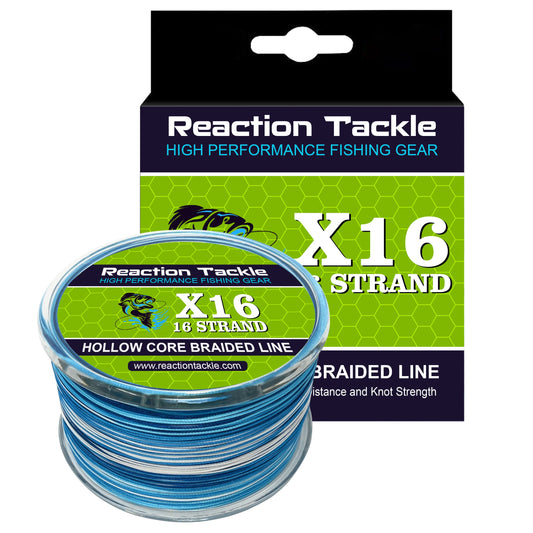 Reaction Tackle Hollow Core - 16 Strand Braided Fishing Line - Tampa Home & Garden Store