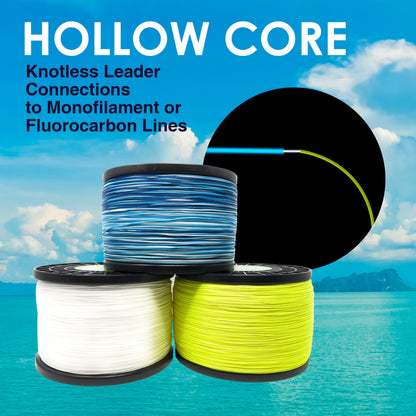 Reaction Tackle Hollow Core - 16 Strand Braided Fishing Line - Tampa Home & Garden Store