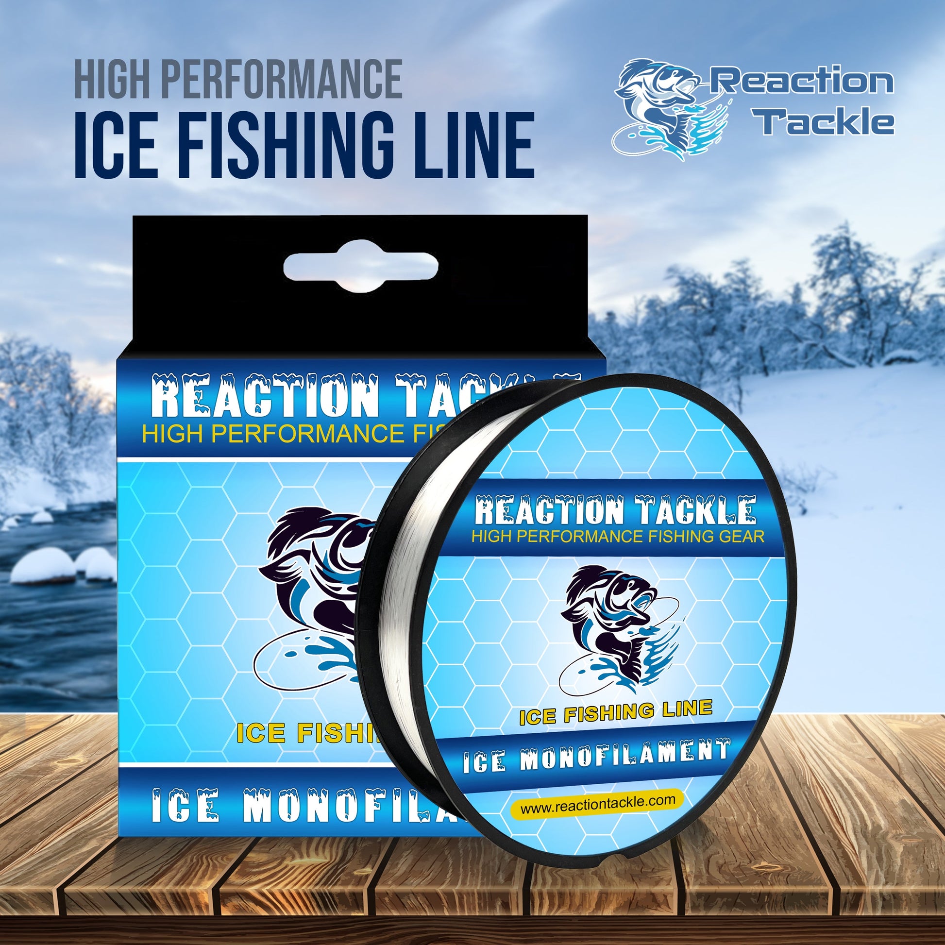 Reaction Tackle ICE Monofilament Fishing Line - Tampa Home & Garden Store