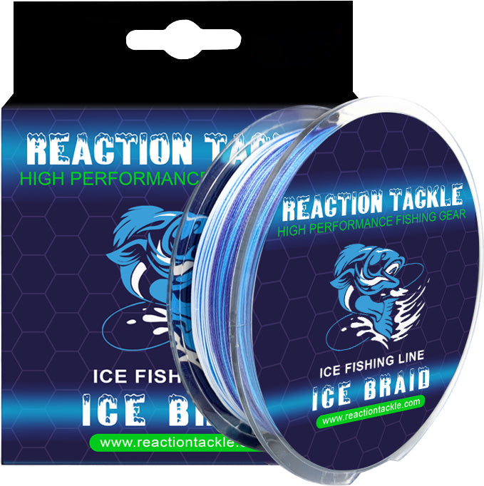 Reaction Tackle Ice Fishing Braided line - 8 Strand - Tampa Home & Garden Store