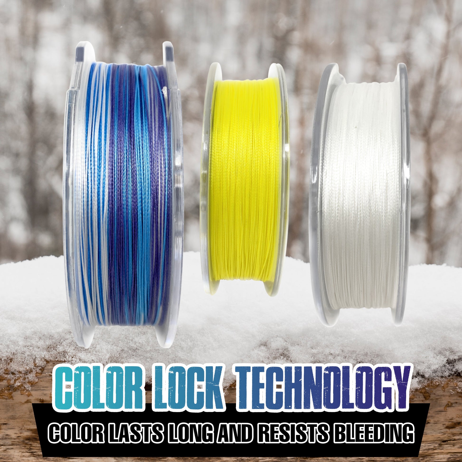 Reaction Tackle Ice Fishing Braided line - 8 Strand - Tampa Home & Garden Store