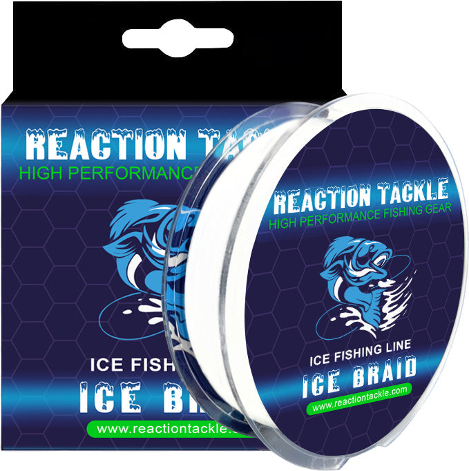 Reaction Tackle Ice Fishing Braided line - 8 Strand - Tampa Home & Garden Store