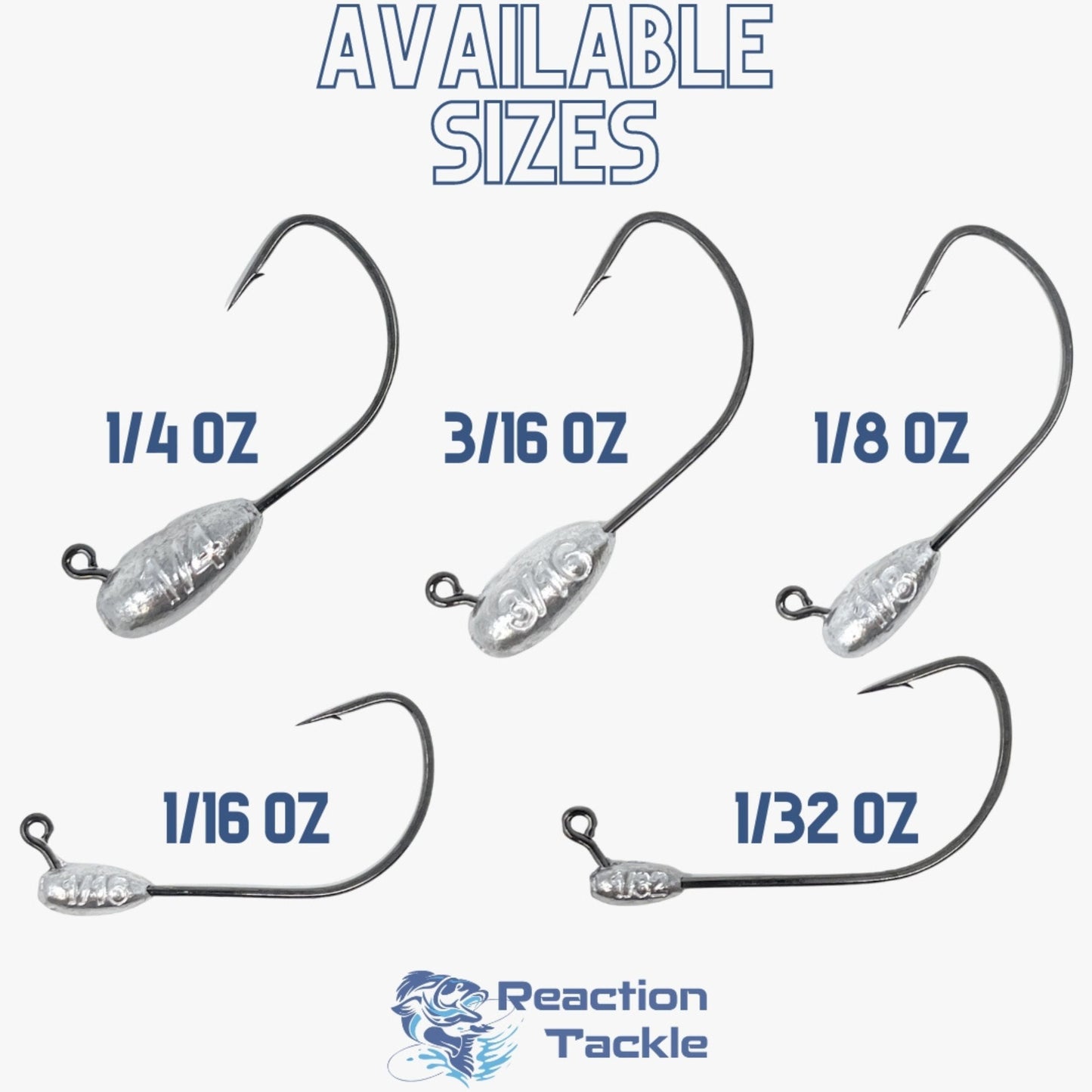 Reaction Tackle Lead Tube Jig Heads-10-Pack - Tampa Home & Garden Store