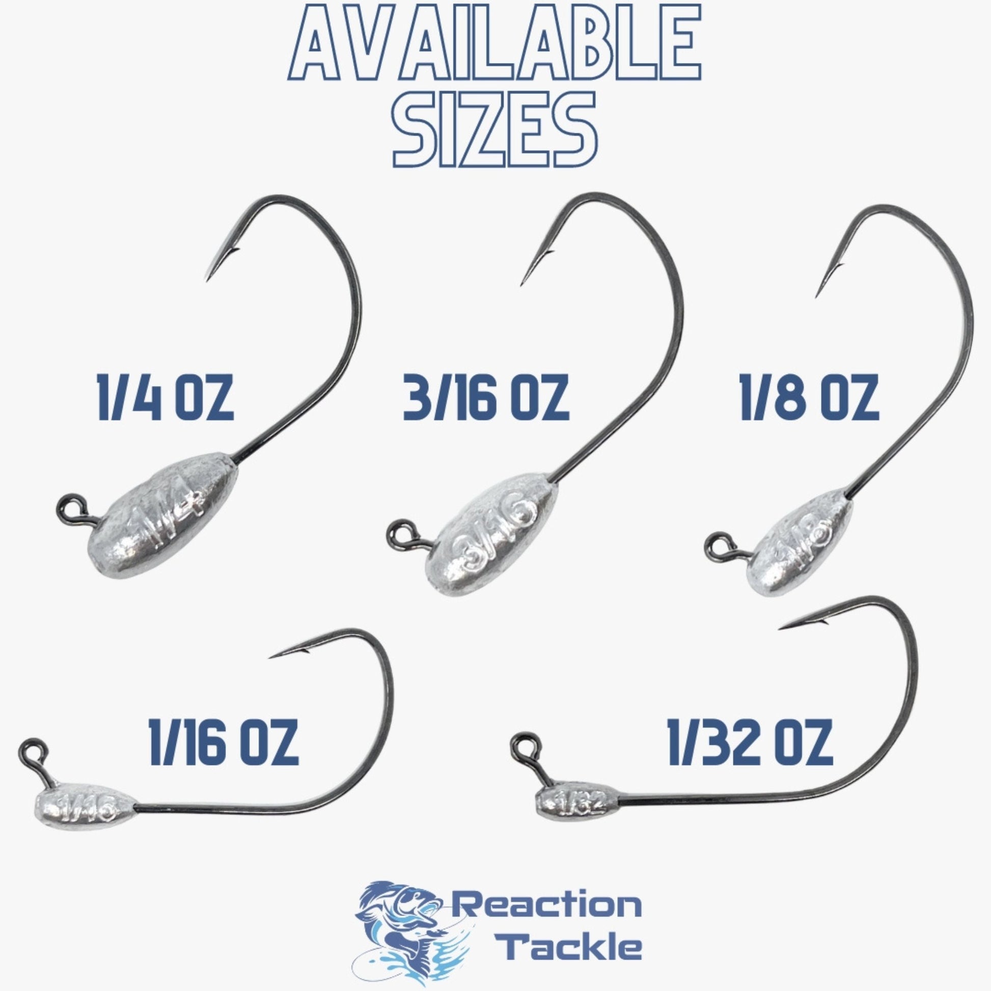 Reaction Tackle Lead Tube Jig Heads-10-Pack - Tampa Home & Garden Store