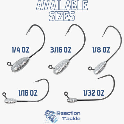 Reaction Tackle Lead Tube Jig Heads-10-Pack - Tampa Home & Garden Store