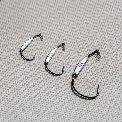 Reaction Tackle Lead Weighted Swimbait Hooks (10-PACK) - Tampa Home & Garden Store
