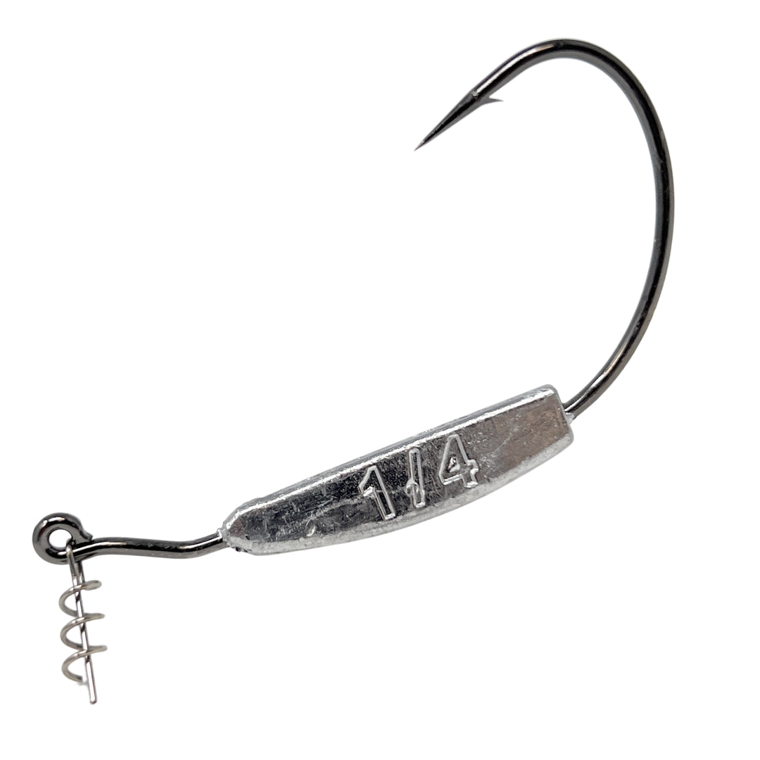 Reaction Tackle Lead Weighted Swimbait Hooks (10-PACK) - Tampa Home & Garden Store
