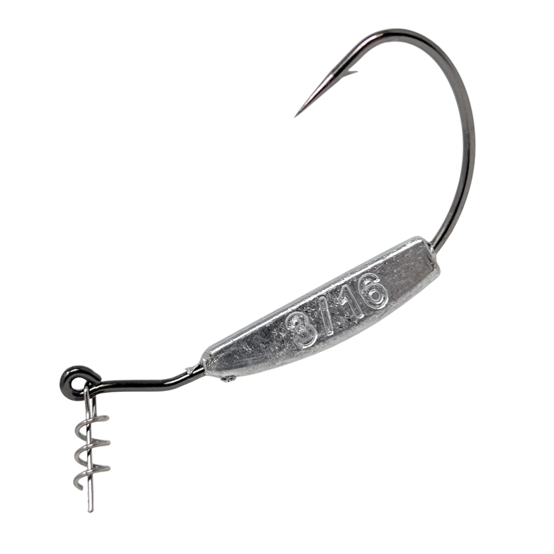 Reaction Tackle Lead Weighted Swimbait Hooks (10-PACK) - Tampa Home & Garden Store