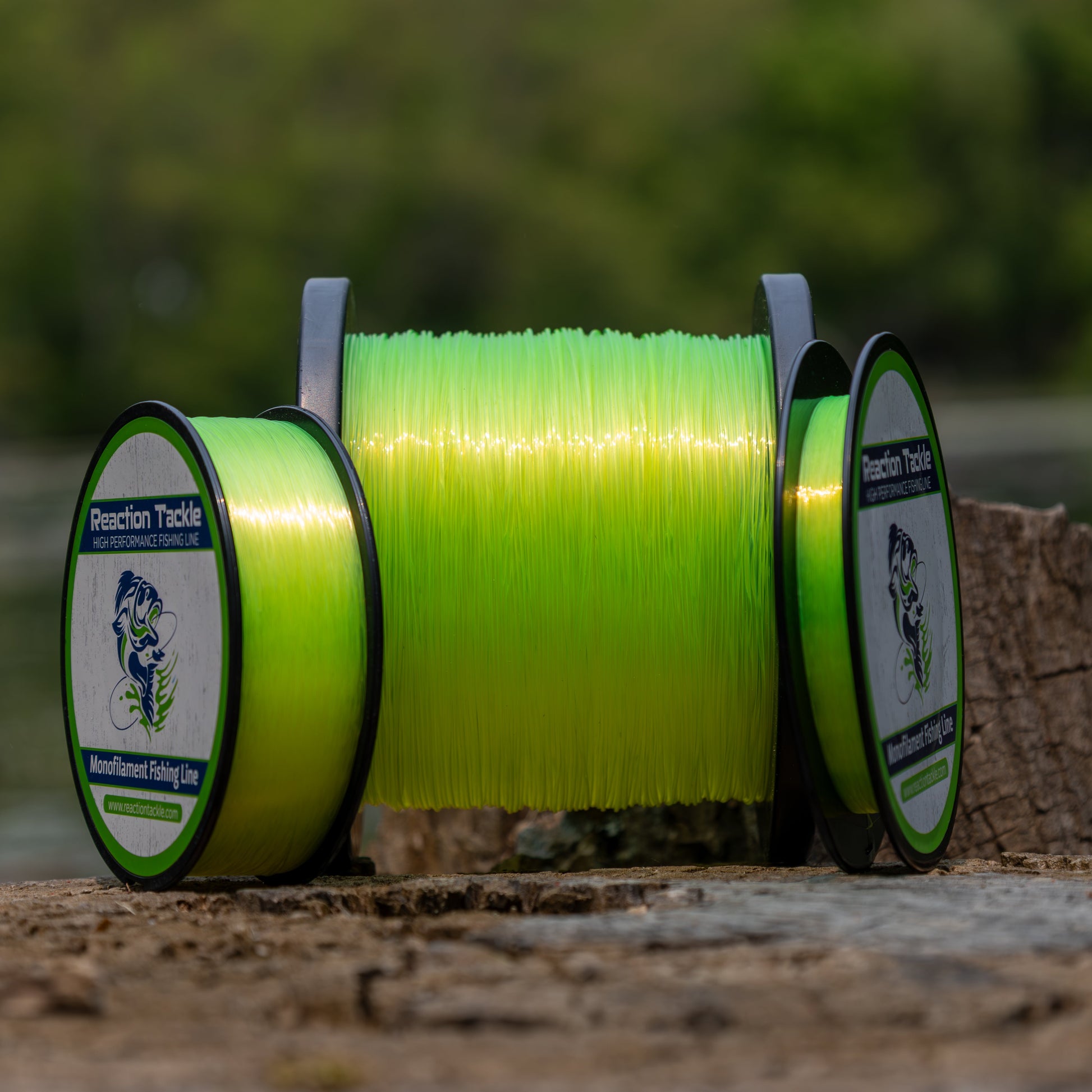 Reaction Tackle Nylon Monofilament Fishing Line - 1 Pound Jumbo Spools - Tampa Home & Garden Store
