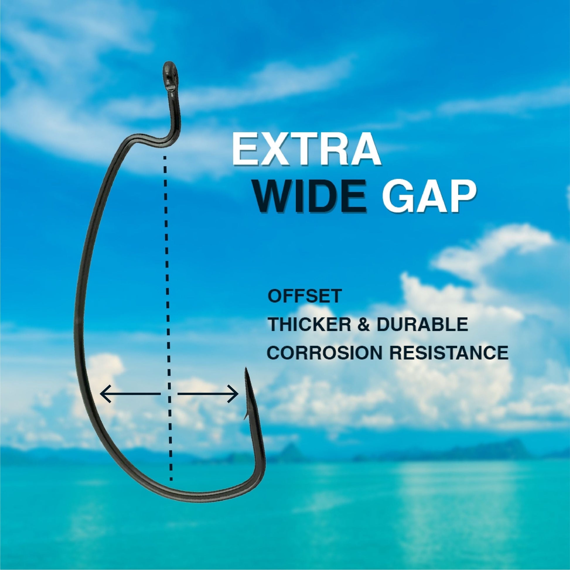 Reaction Tackle Offset EWG Worm Hooks (25-Pack) - Tampa Home & Garden Store