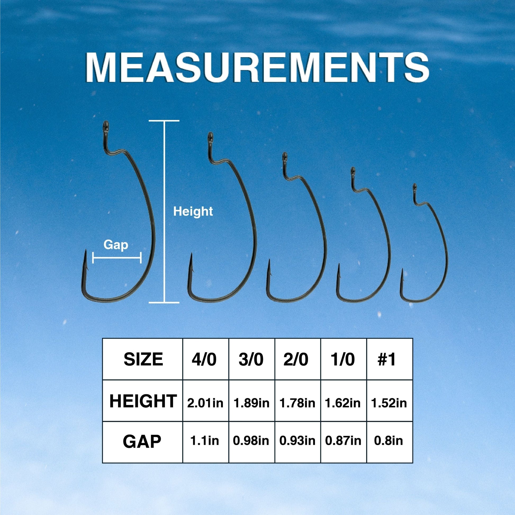 Reaction Tackle Offset EWG Worm Hooks (25-Pack) - Tampa Home & Garden Store