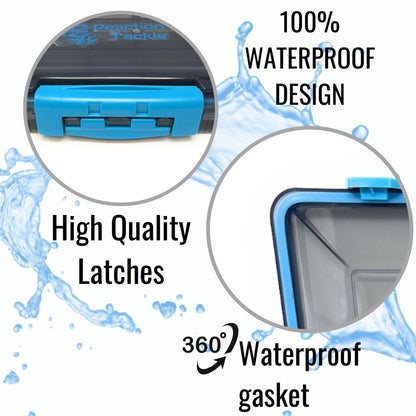 Reaction Tackle Premium Tackle Tray- High Performance and Waterproof with 3 Resilient Clips - Tampa Home & Garden Store