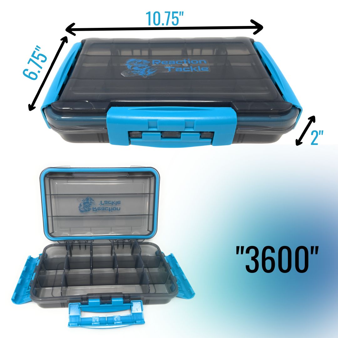Reaction Tackle Premium Tackle Tray- High Performance and Waterproof with 3 Resilient Clips - Tampa Home & Garden Store