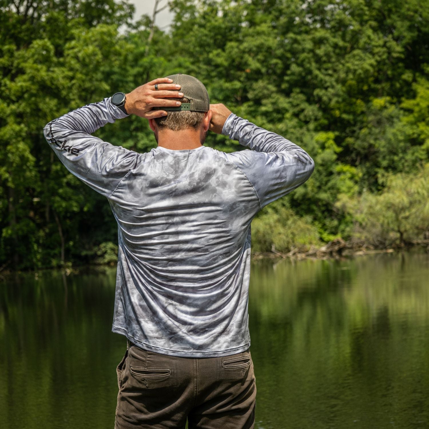 Reaction Tackle SPF UPF 50+ Long Sleeve Fishing Shirt - Tampa Home & Garden Store
