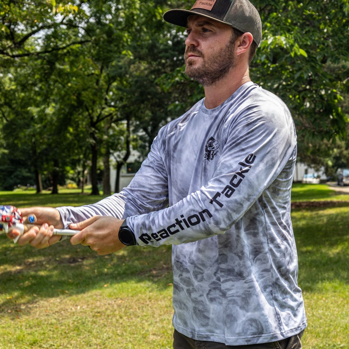 Reaction Tackle SPF UPF 50+ Long Sleeve Fishing Shirt - Tampa Home & Garden Store