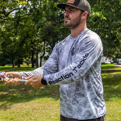 Reaction Tackle SPF UPF 50+ Long Sleeve Fishing Shirt - Tampa Home & Garden Store