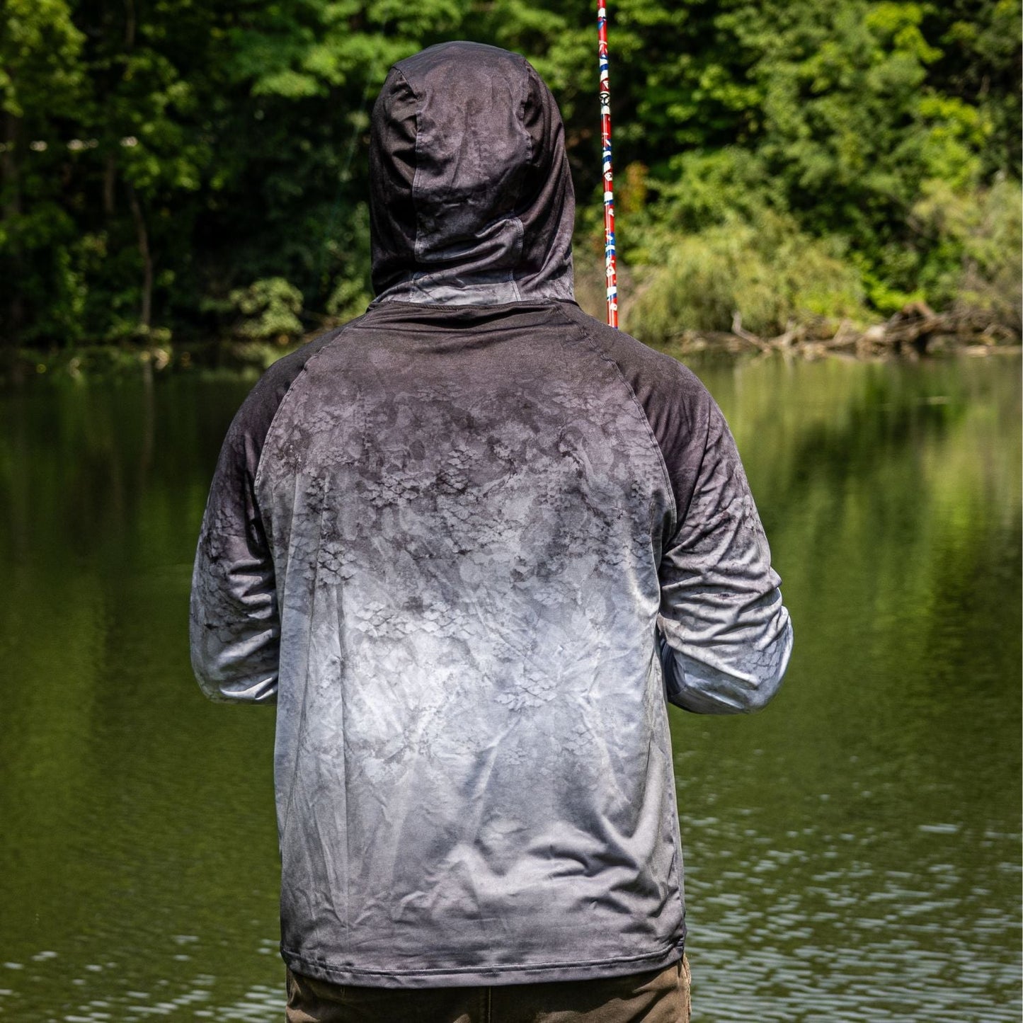Reaction Tackle SPF UPF 50+ Long Sleeve/Hood/Gaiter Fishing Shirt - Tampa Home & Garden Store