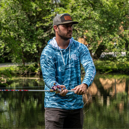 Reaction Tackle SPF UPF 50+ Long Sleeve Hooded Fishing Shirt - Tampa Home & Garden Store
