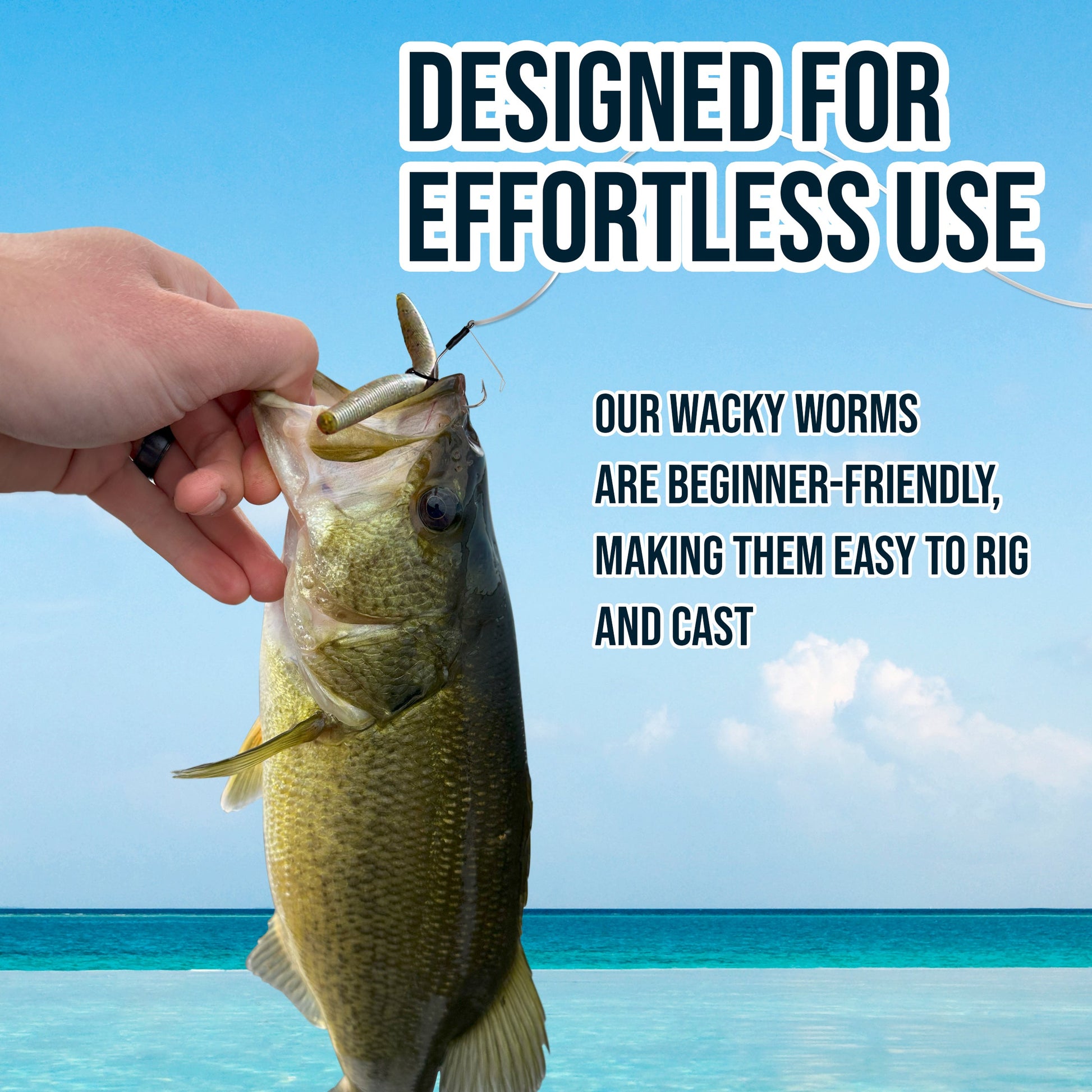 Reaction Tackle Soft Plastic Wacky Worms 5.5in - 24 Pack - Tampa Home & Garden Store