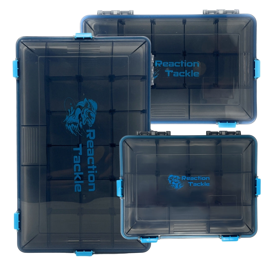 Reaction Tackle Standard Tackle Tray- Sturdy and Waterproof with 4 Reliable Clips - Tampa Home & Garden Store