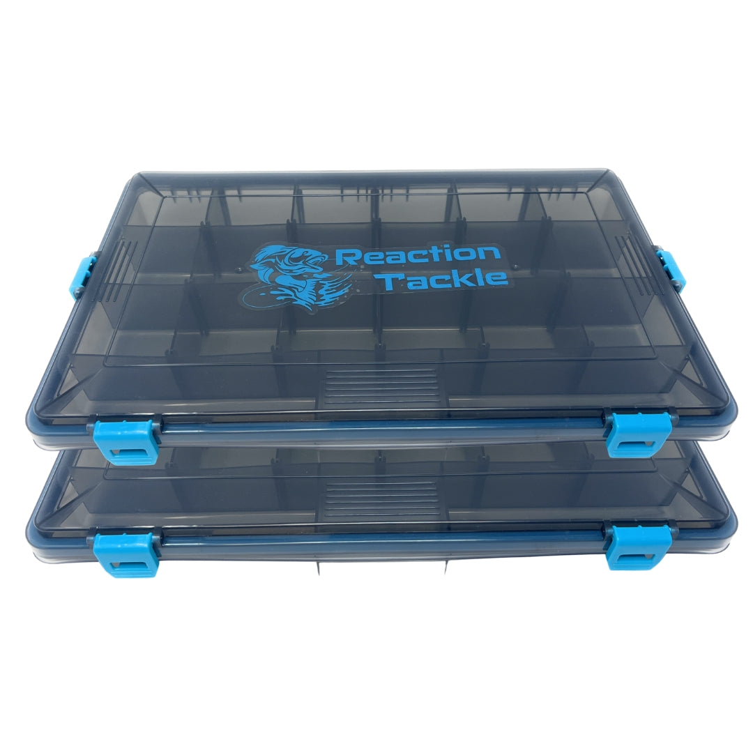 Reaction Tackle Standard Tackle Tray- Sturdy and Waterproof with 4 Reliable Clips - Tampa Home & Garden Store