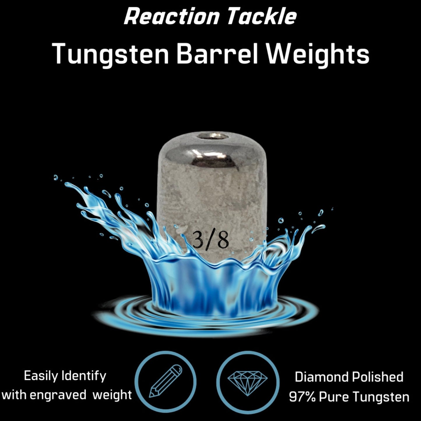 Reaction Tackle Tungsten Barrel Weights - Tampa Home & Garden Store
