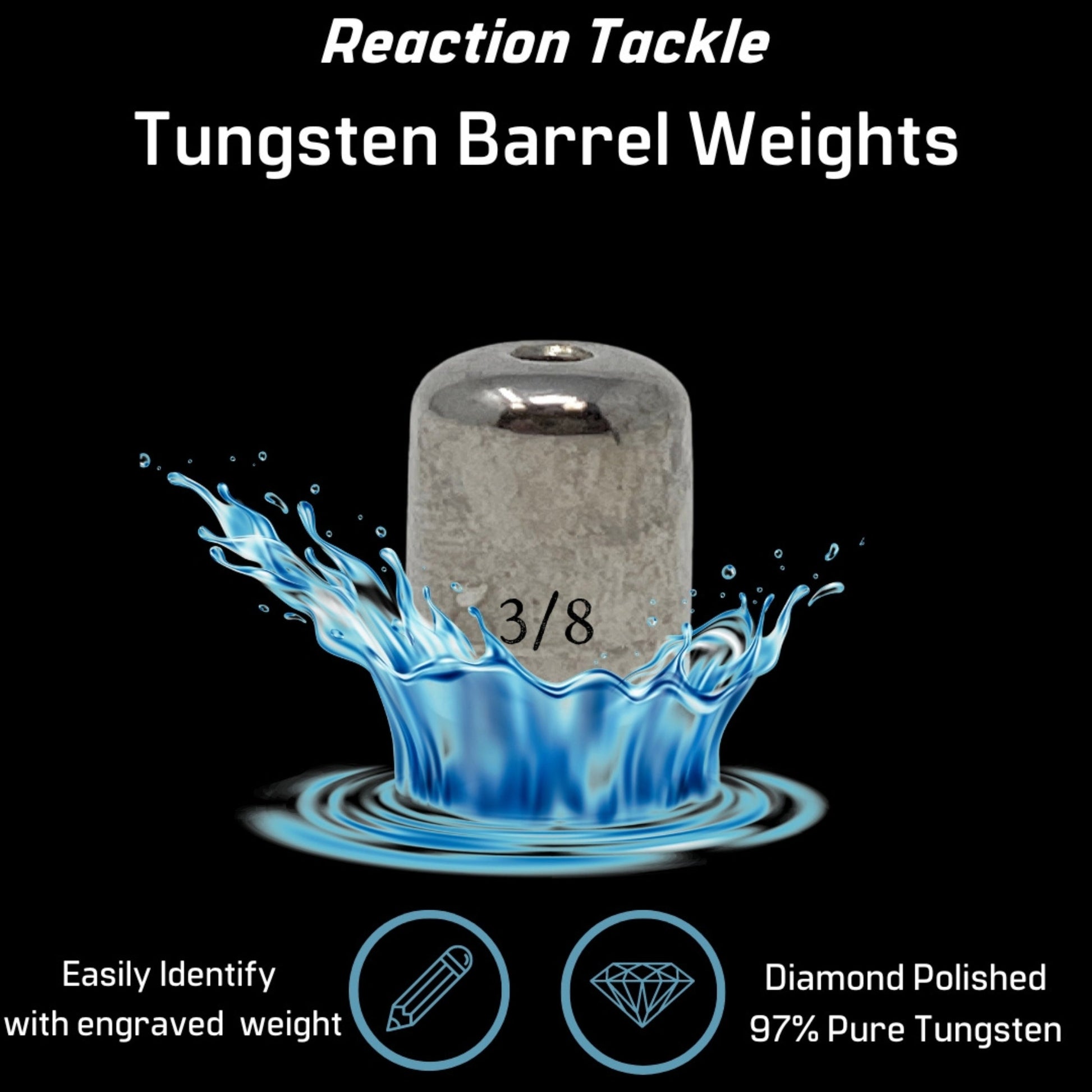 Reaction Tackle Tungsten Barrel Weights - Tampa Home & Garden Store