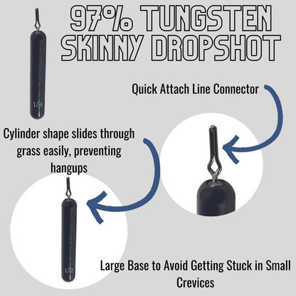 Reaction Tackle Tungsten Drop Shot Weights - Tampa Home & Garden Store
