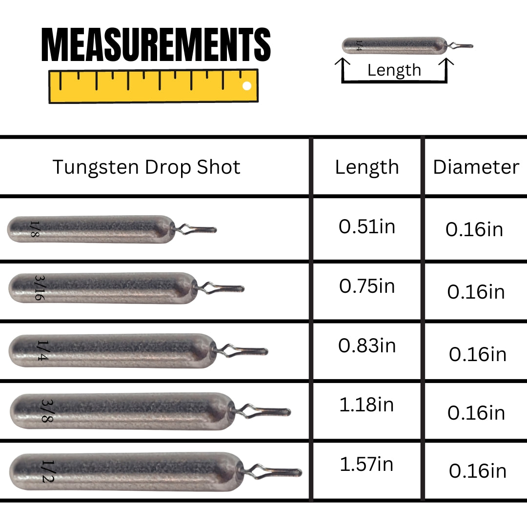 Reaction Tackle Tungsten Drop Shot Weights - Tampa Home & Garden Store