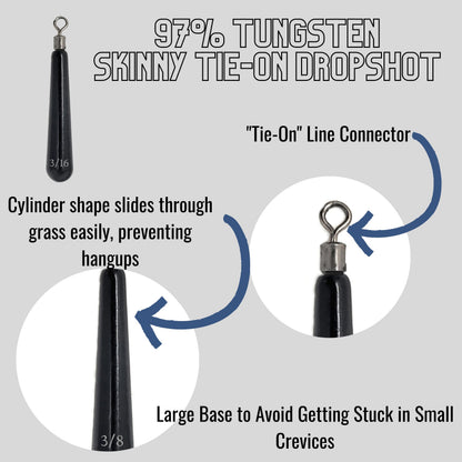 Reaction Tackle Tungsten Drop Shot Weights - Tampa Home & Garden Store