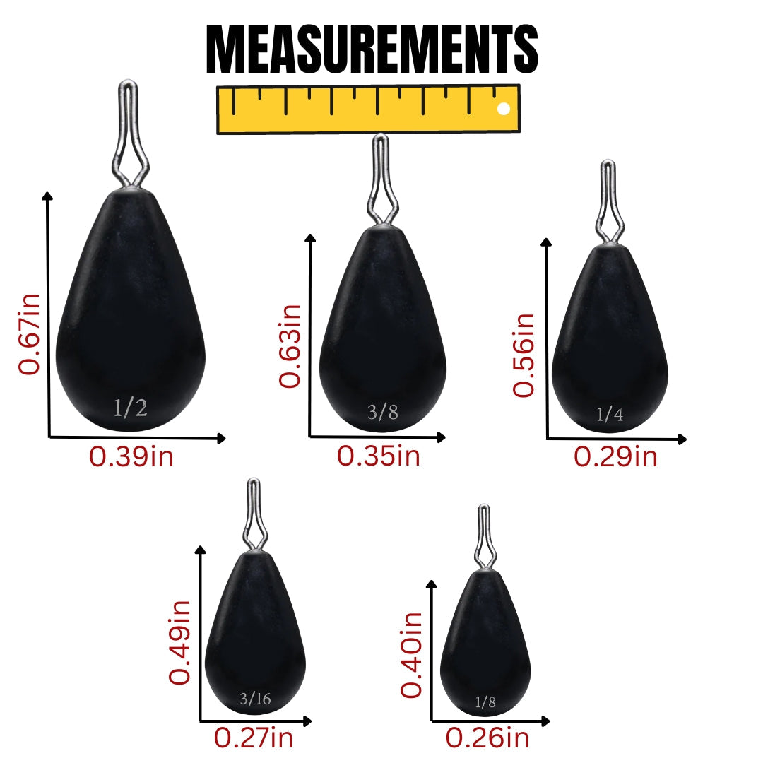 Reaction Tackle Tungsten Drop Shot Weights - Tampa Home & Garden Store