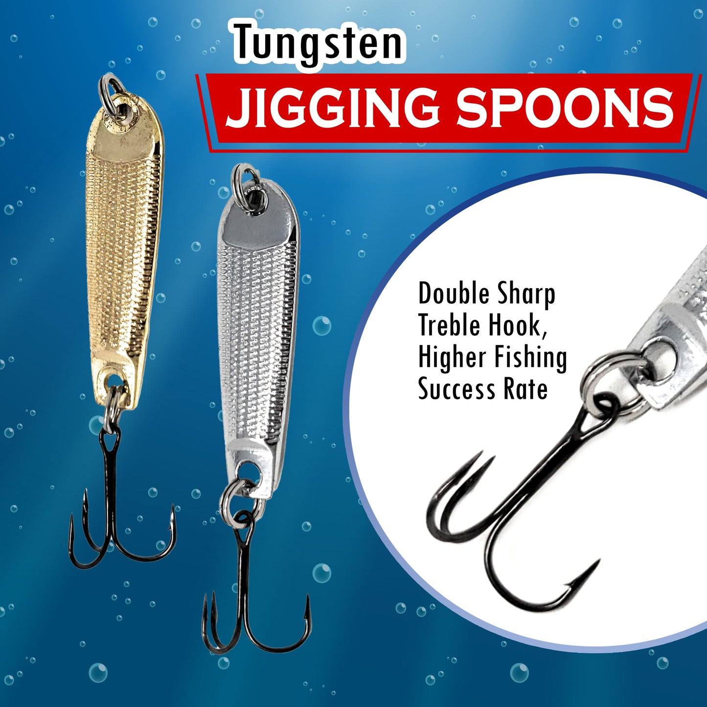 Reaction Tackle Tungsten Jigging Spoons (2-Pack) - Tampa Home & Garden Store