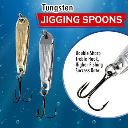 Reaction Tackle Tungsten Jigging Spoons (2-Pack) - Tampa Home & Garden Store