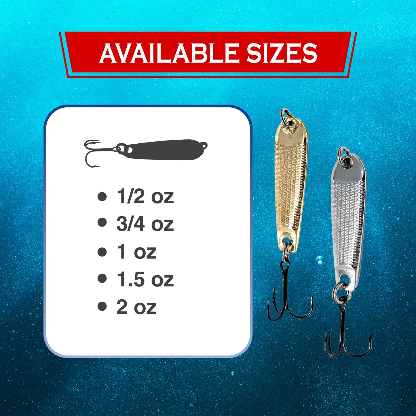 Reaction Tackle Tungsten Jigging Spoons (2-Pack) - Tampa Home & Garden Store
