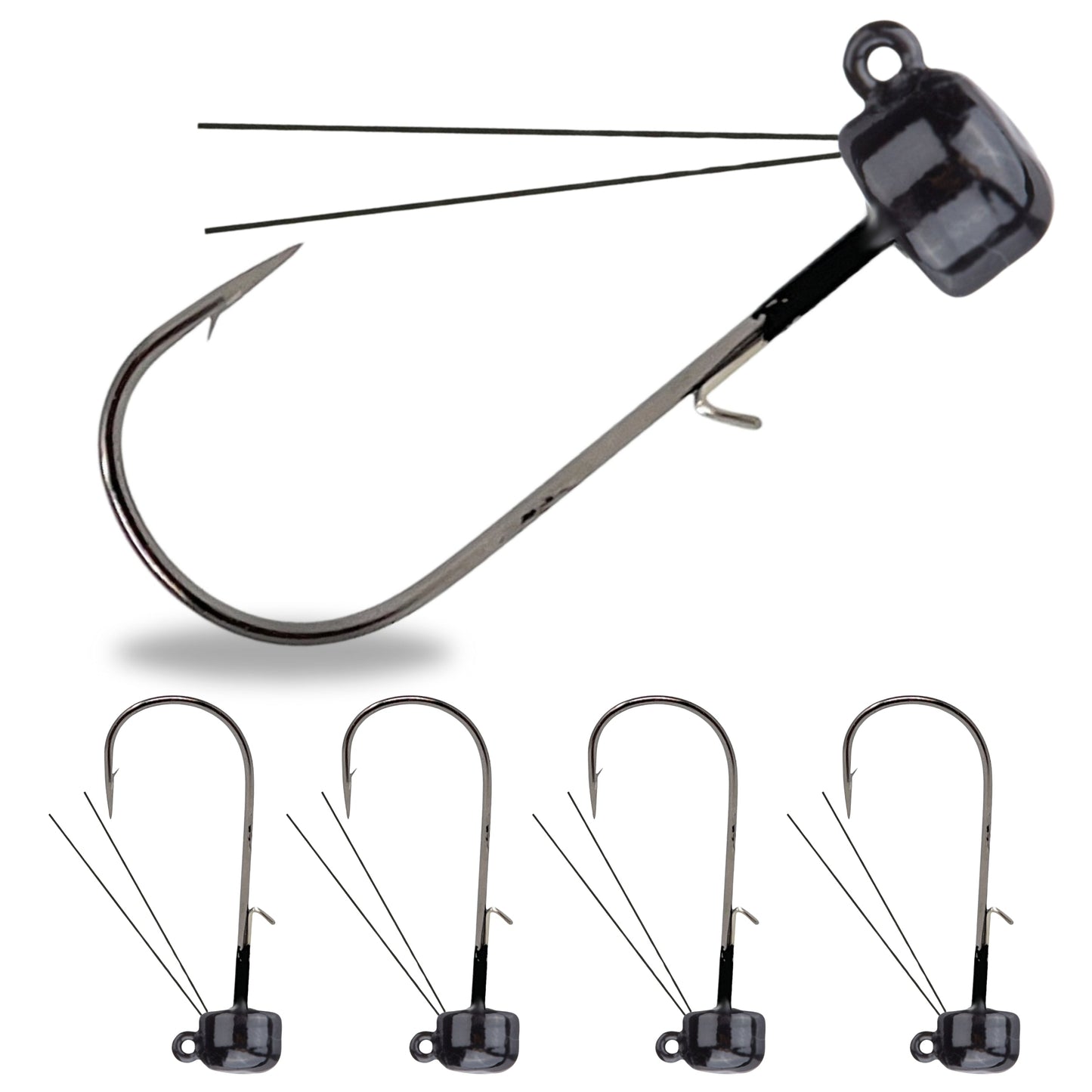 Reaction Tackle Tungsten Ned Rig-Shroom Jigs (5-Pack) - Tampa Home & Garden Store