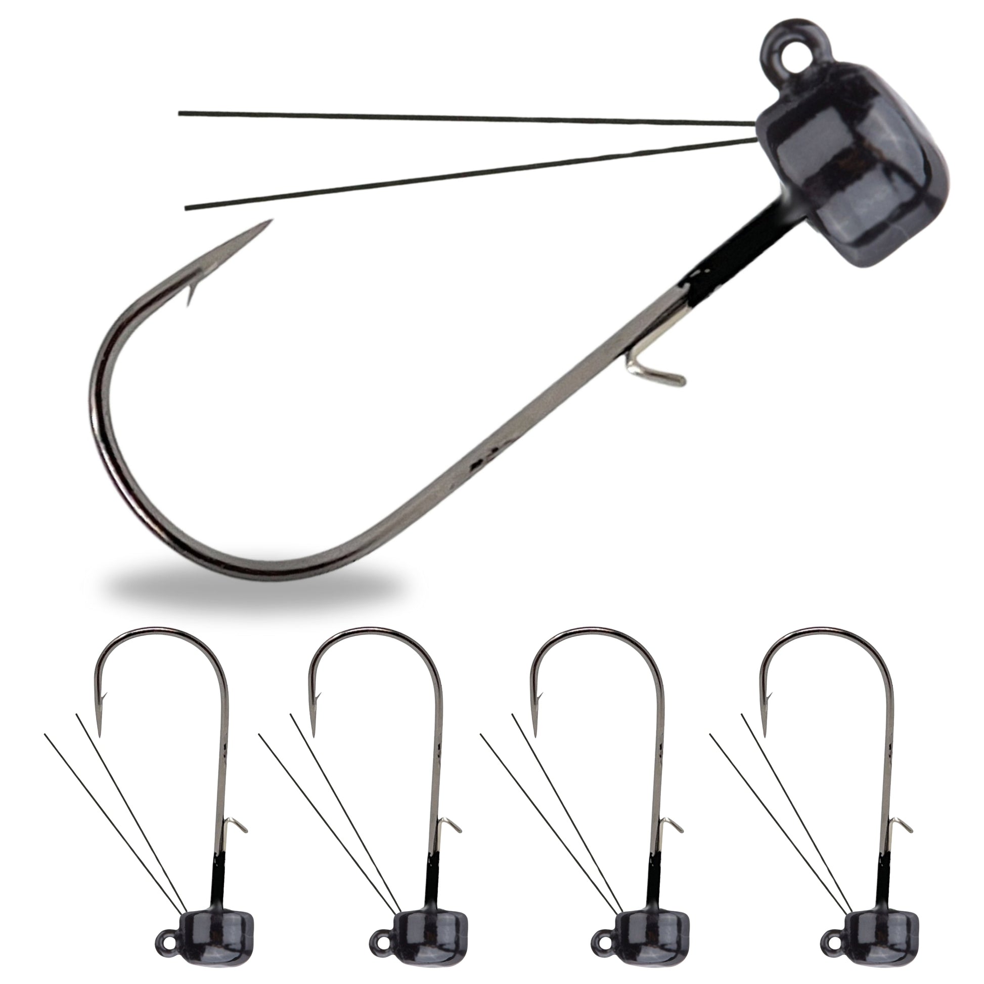 Reaction Tackle Tungsten Ned Rig-Shroom Jigs (5-Pack) - Tampa Home & Garden Store