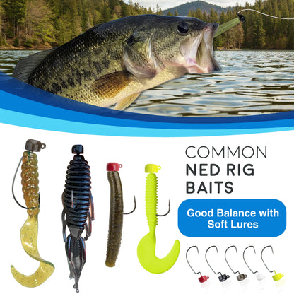 Reaction Tackle Tungsten Ned Rig-Shroom Jigs (5-Pack) - Tampa Home & Garden Store
