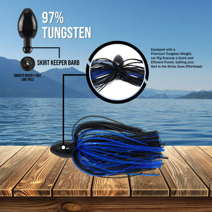 Reaction Tackle Tungsten Punch Rig/Punch Weight with Skirt - Tampa Home & Garden Store