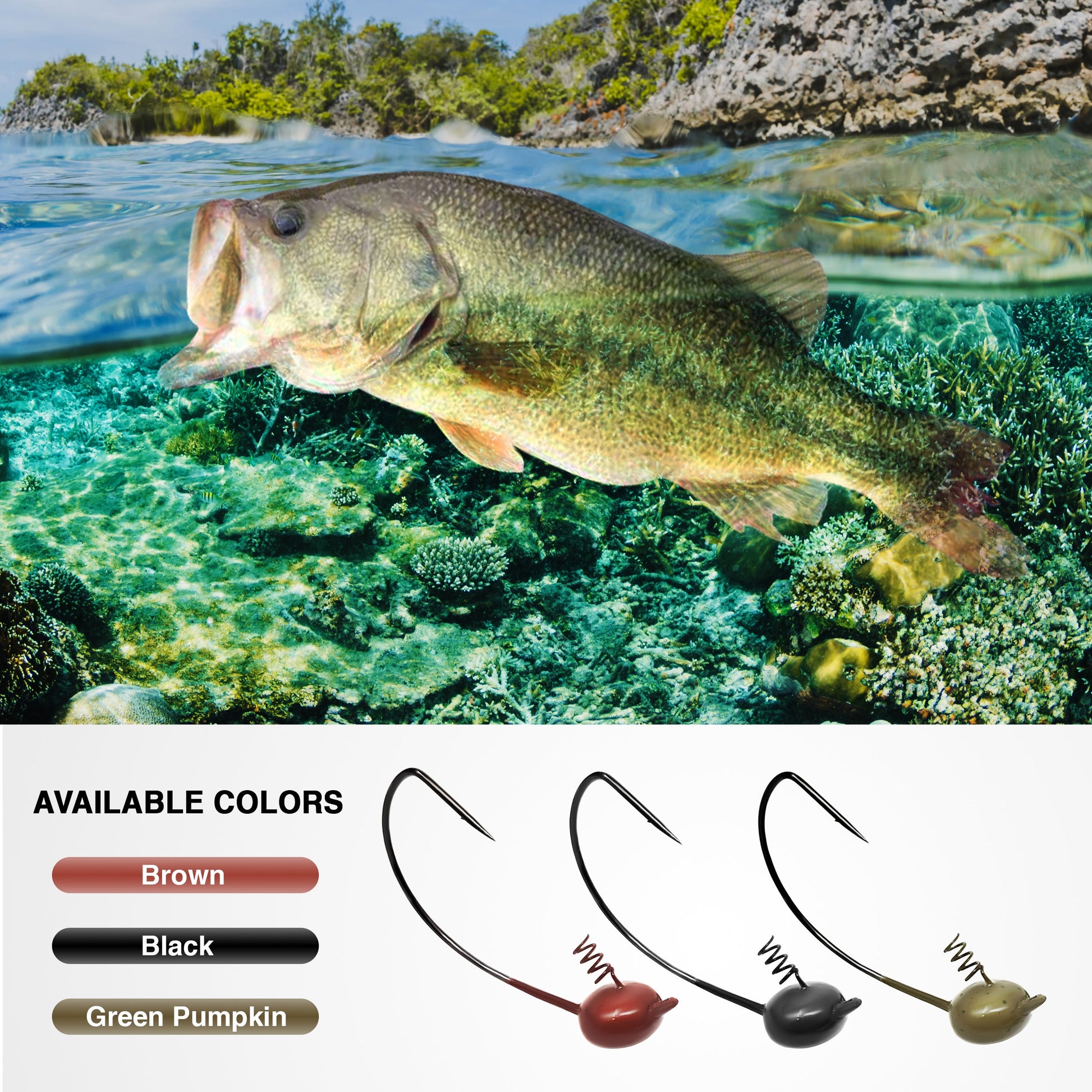 Reaction Tackle Tungsten Shaky Head Jigs 5-Pack - Tampa Home & Garden Store