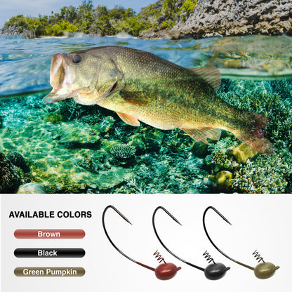 Reaction Tackle Tungsten Shaky Head Jigs 5-Pack - Tampa Home & Garden Store