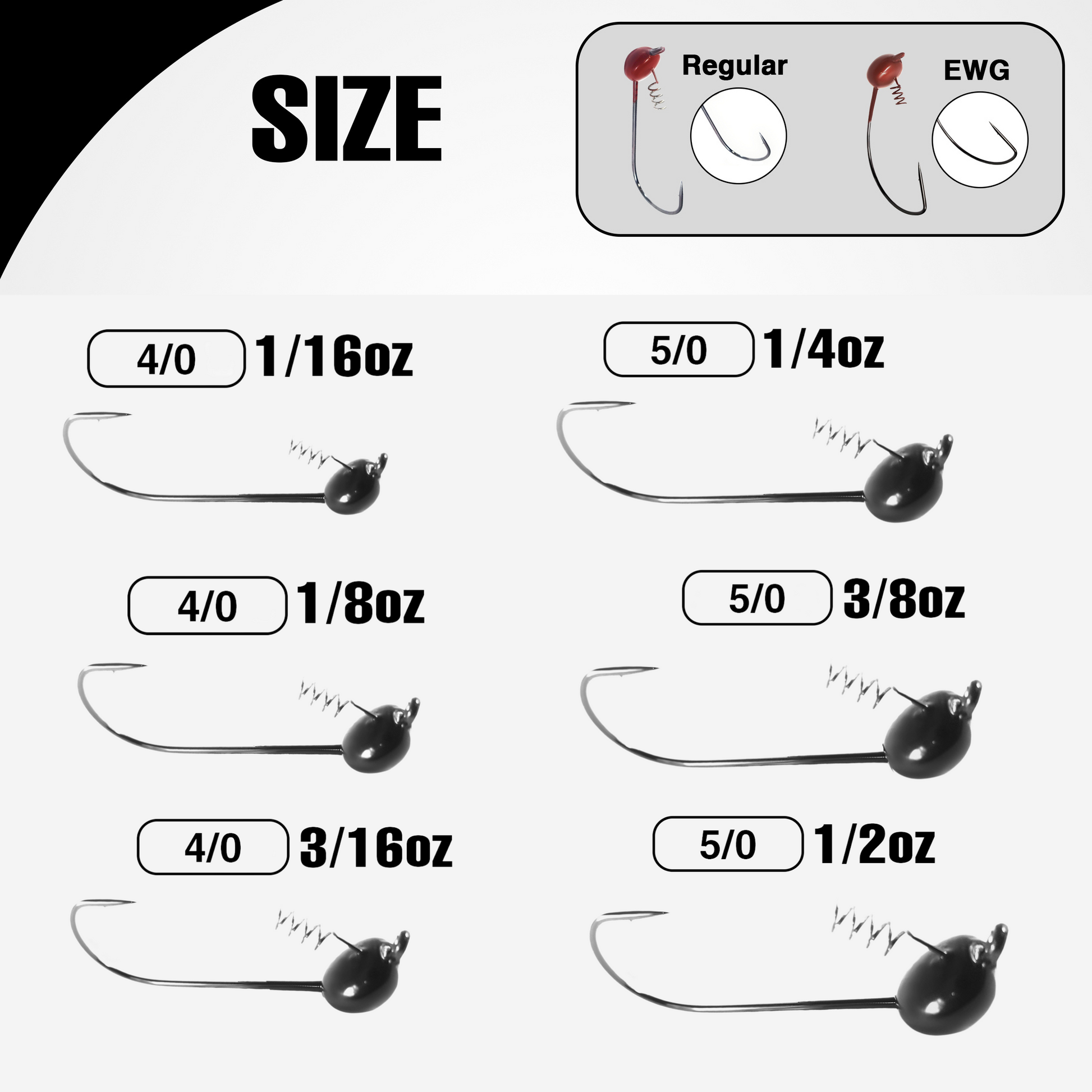 Reaction Tackle Tungsten Shaky Head Jigs 5-Pack - Tampa Home & Garden Store