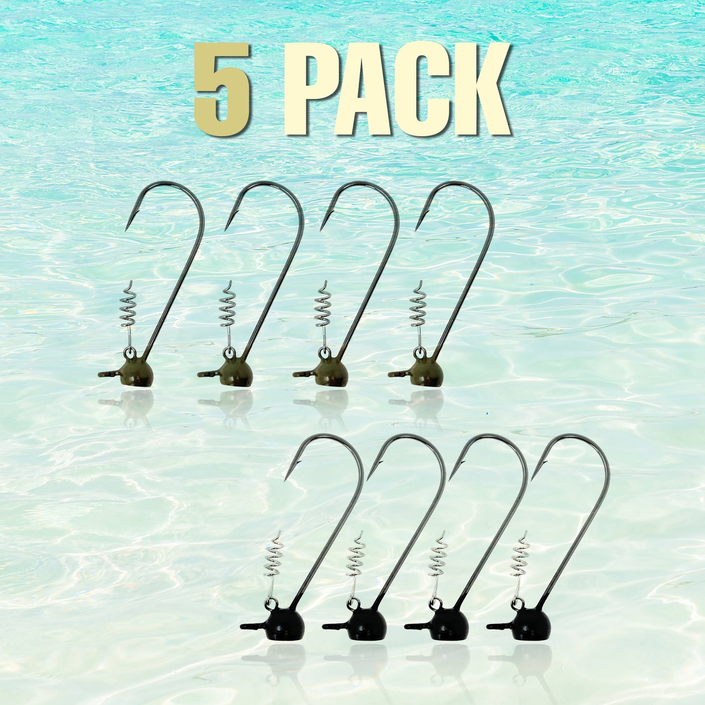 Reaction Tackle Tungsten Stand-Up Shaky Head Jigs (5 pack) - Tampa Home & Garden Store