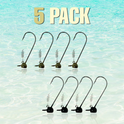 Reaction Tackle Tungsten Stand-Up Shaky Head Jigs (5 pack) - Tampa Home & Garden Store