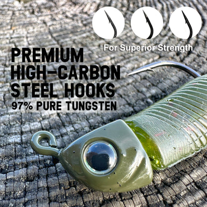 Reaction Tackle Tungsten Swimbait Jig Heads (5-Pack) - Tampa Home & Garden Store