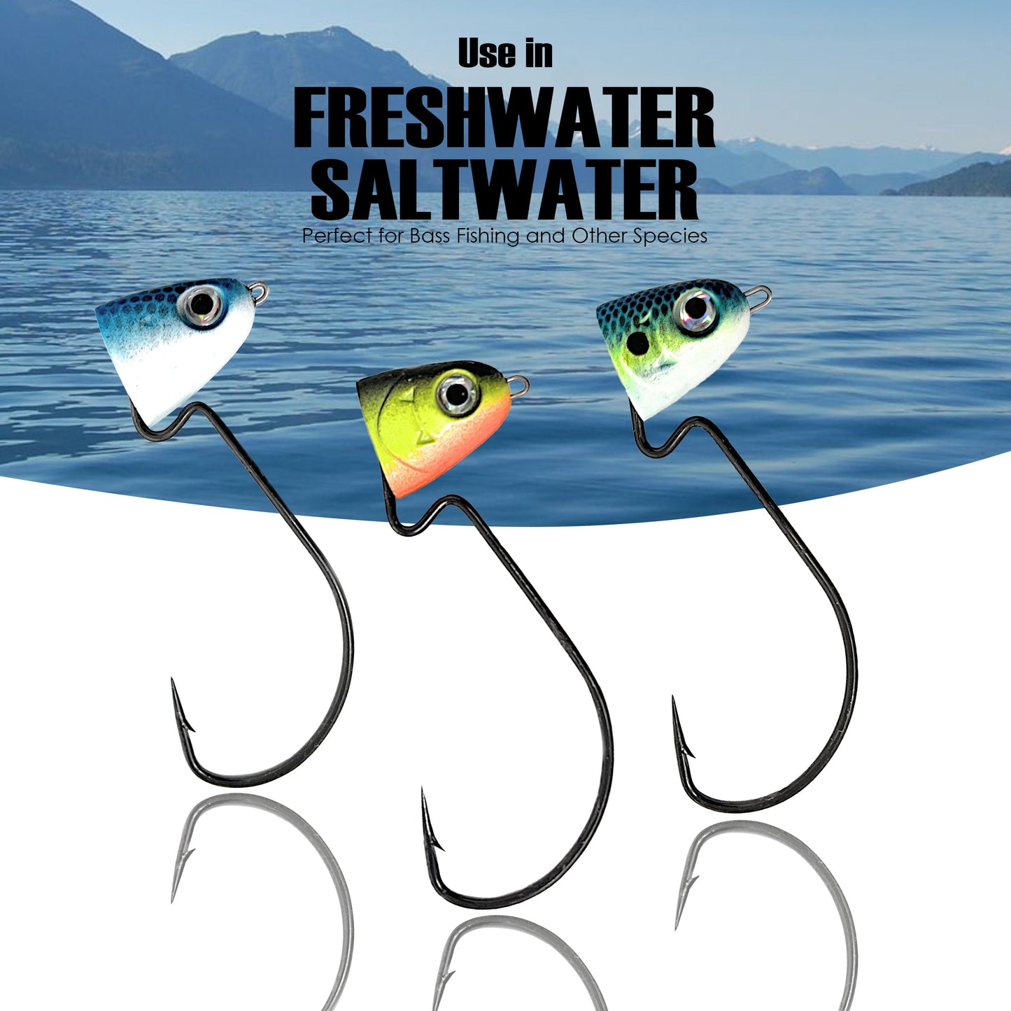Reaction Tackle Tungsten Swing/ Swimbait Jig Heads - Tampa Home & Garden Store