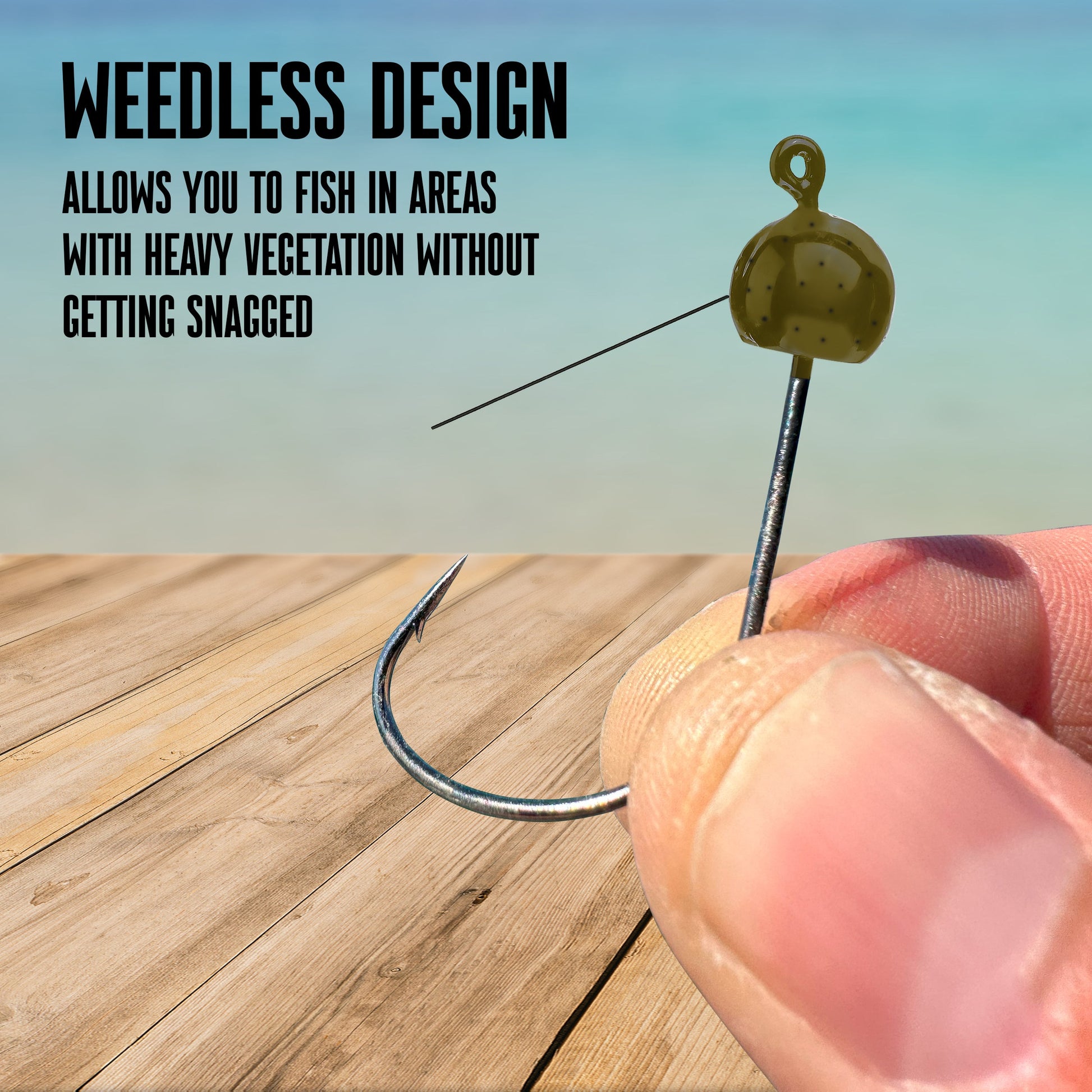 Reaction Tackle Tungsten Wacky Jig Heads (5-PACK) - Tampa Home & Garden Store