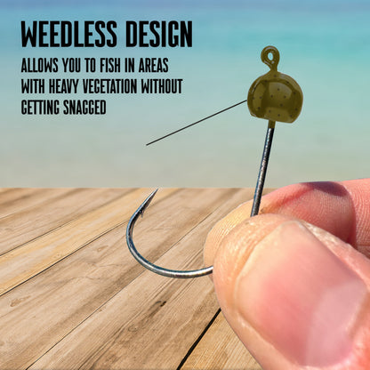 Reaction Tackle Tungsten Wacky Jig Heads (5-PACK) - Tampa Home & Garden Store
