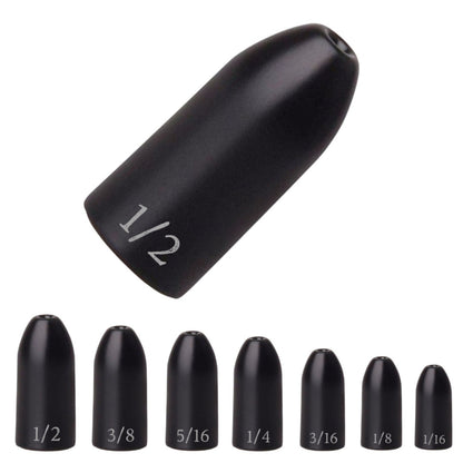 Reaction Tackle Tungsten Worm Weights / Bullet Shaped Sinkers - Tampa Home & Garden Store