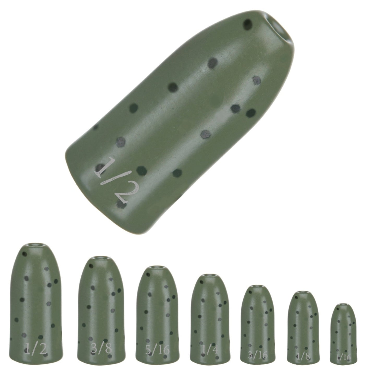 Reaction Tackle Tungsten Worm Weights / Bullet Shaped Sinkers - Tampa Home & Garden Store
